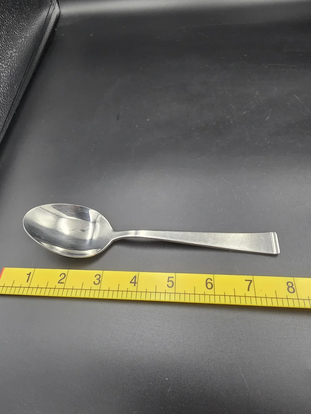 Stainless Steel Dessert Spoons - Brushed Silver (Set of 4)